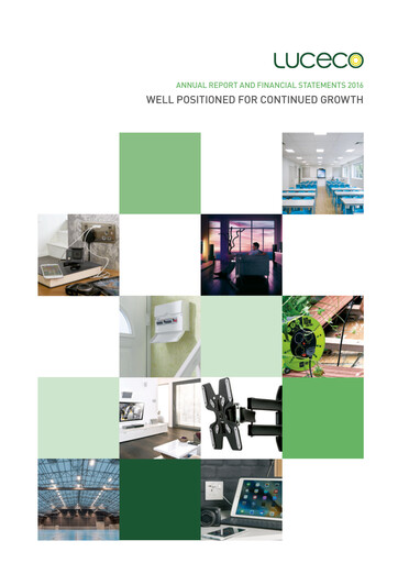 Miniature Luceco plc Rapport annuel 2016