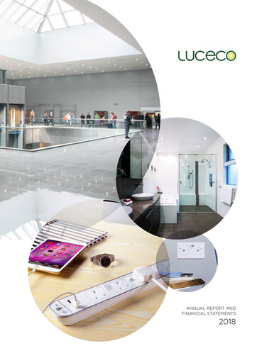 Miniature Luceco plc Rapport annuel 2018