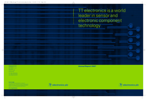 Thumbnail TT Electronics Annual Report 2007