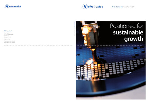 Thumbnail TT Electronics Annual Report 2009