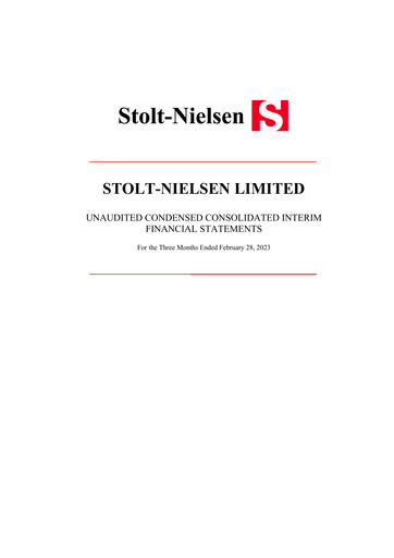 Thumbnail Stolt-Nielsen Limited Quarterly Report 2023-q1