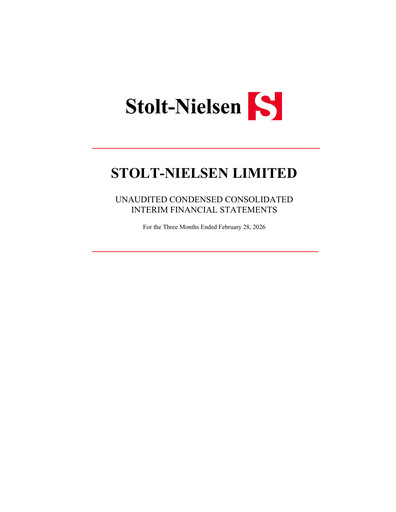 Miniature Stolt-Nielsen Limited Rapport trimestriel 2026-q1