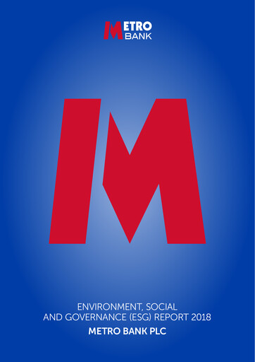Thumbnail Metro Bank Holdings ESG Report 2018