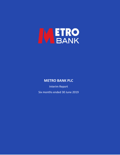 Thumbnail Metro Bank Holdings Half-year Report 2019-h1