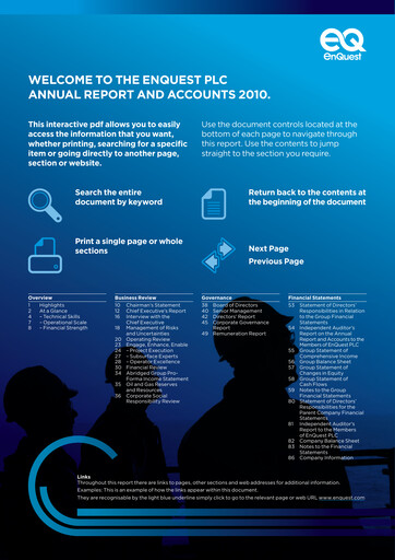 Thumbnail EnQuest Annual Report 2010