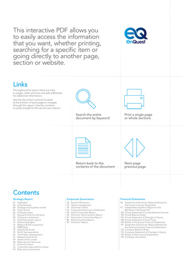 Thumbnail EnQuest Annual Report 2017