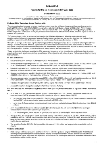 Thumbnail EnQuest Half-year Report 2023-h1