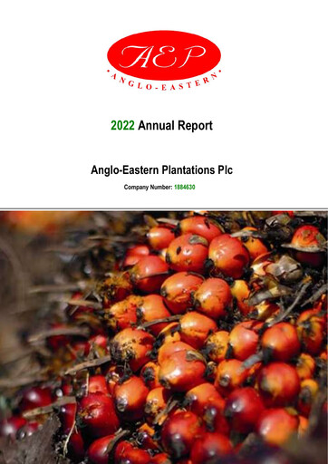 Thumbnail Anglo-Eastern Plantations Annual Report 2022