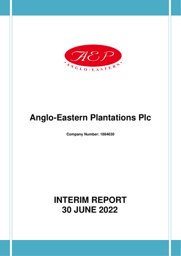 Thumbnail Anglo-Eastern Plantations Half-year Report 2022-h1