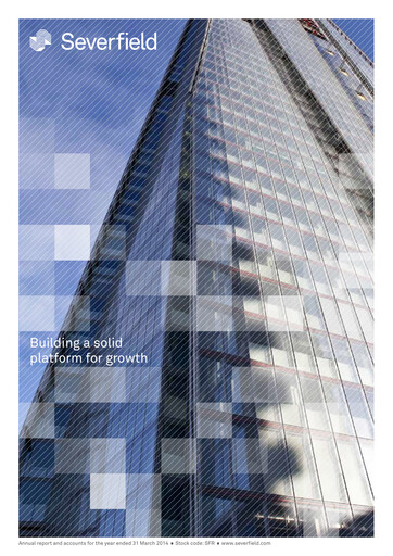 Thumbnail Severfield Annual Report 2014
