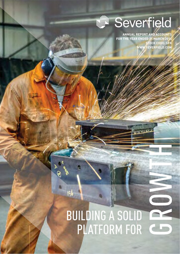 Thumbnail Severfield Annual Report 2016