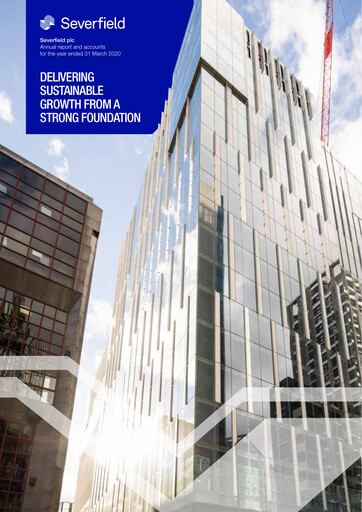Thumbnail Severfield Annual Report 2020