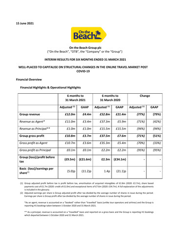 Thumbnail On the Beach Group Half-year Report 2021-h1