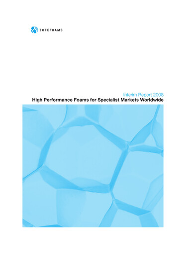 Thumbnail Zotefoams Half-year Report 2008-h1