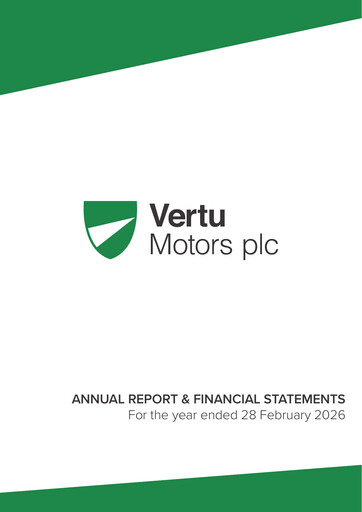 Thumbnail Vertu Motors Annual Report fy2026
