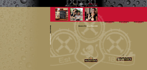 Thumbnail Marston's Annual Report 2009