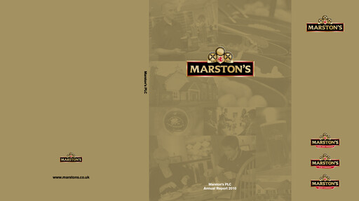 Thumbnail Marston's Annual Report 2010