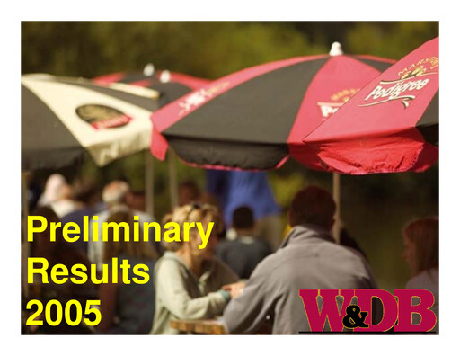 Thumbnail Marston's Financial Report 2005