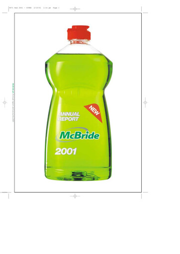 Thumbnail McBride Annual Report 2001
