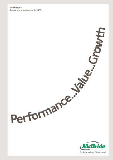 Thumbnail McBride Annual Report 2009