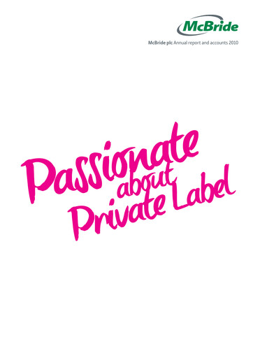 Thumbnail McBride Annual Report 2010