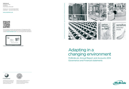 Thumbnail McBride Annual Report 2014