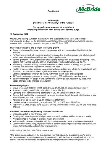 Thumbnail McBride Financial Report 2023