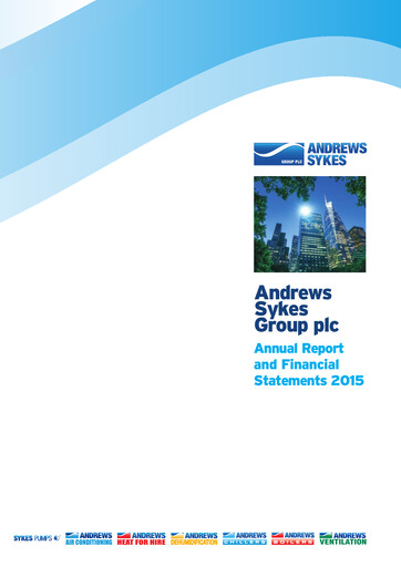 Thumbnail Andrews Sykes Group Annual Report 2015