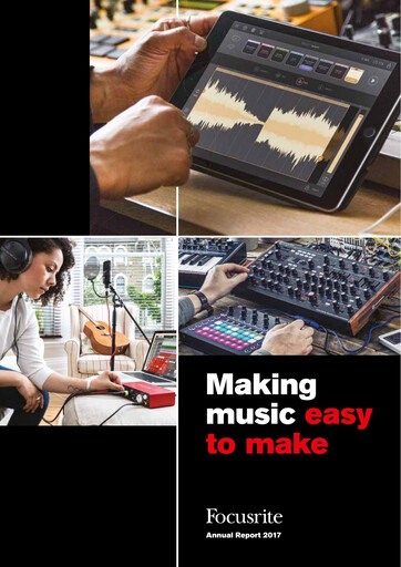Thumbnail Focusrite Annual Report 2017