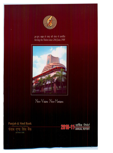 Thumbnail Punjab & Sind Bank Annual Report 2010-2011