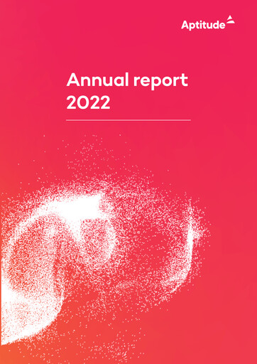 Thumbnail Aptitude Software Group Annual Report 2022