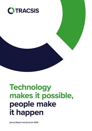 Thumbnail Tracsis Annual Report 2024