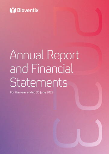 Thumbnail Bioventix Annual Report fy2023