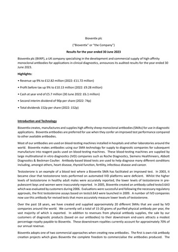Thumbnail Bioventix Financial Statement fy2023