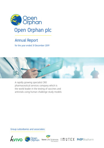 Thumbnail hVIVO Annual Report 2019