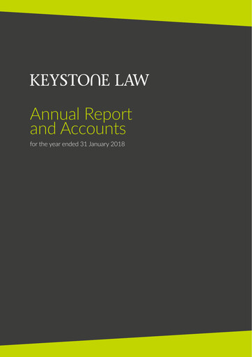 Thumbnail Keystone Law Group Annual Report fy2018