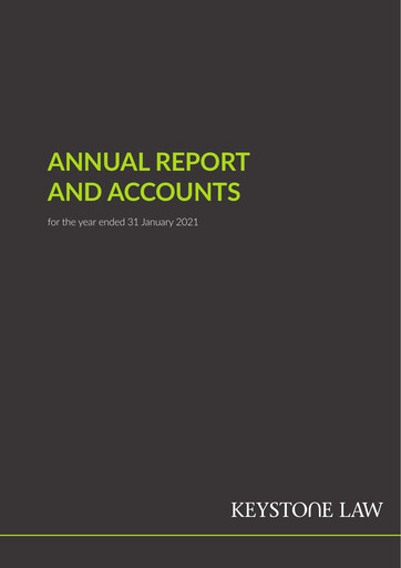 Thumbnail Keystone Law Group Annual Report fy2021