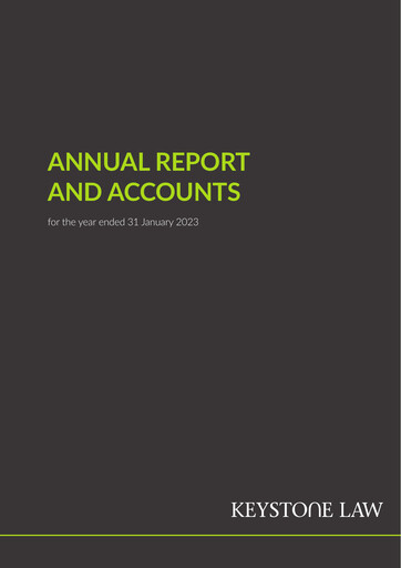 Thumbnail Keystone Law Group Annual Report fy2023