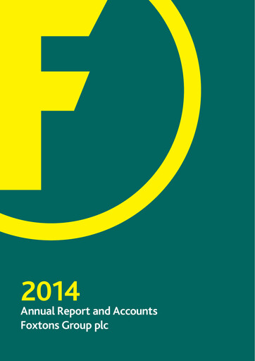 Thumbnail Foxtons Group Annual Report 2014