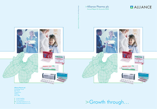 Thumbnail Alliance Pharma Annual Report 2004-2005
