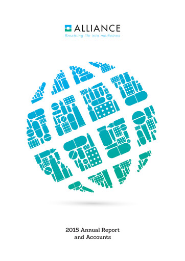 Thumbnail Alliance Pharma Annual Report 2015