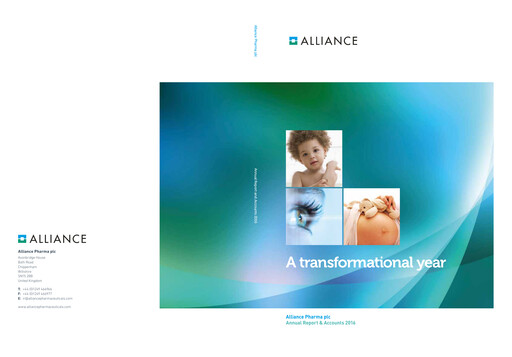 Thumbnail Alliance Pharma Annual Report 2016