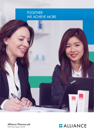 Thumbnail Alliance Pharma Half-year Report 2018-h1