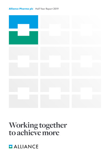 Thumbnail Alliance Pharma Half-year Report 2019-h1