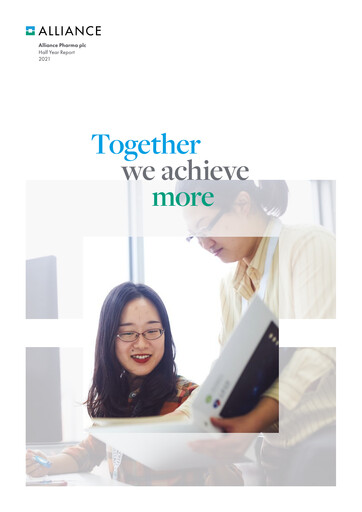 Thumbnail Alliance Pharma Half-year Report 2021-h1