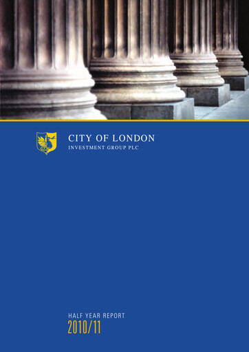 Thumbnail City of London Investment Group Plc Half-year Report 2010-2011-h1
