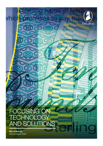 Thumbnail De La Rue Annual Report 2019