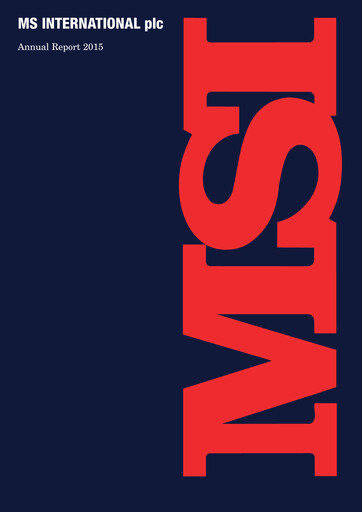 Thumbnail MS INTERNATIONAL plc Annual Report 2015