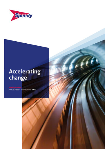 Thumbnail Speedy Hire Annual Report 2015