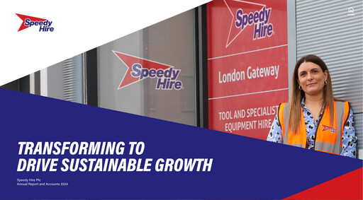 Thumbnail Speedy Hire Annual Report 2024